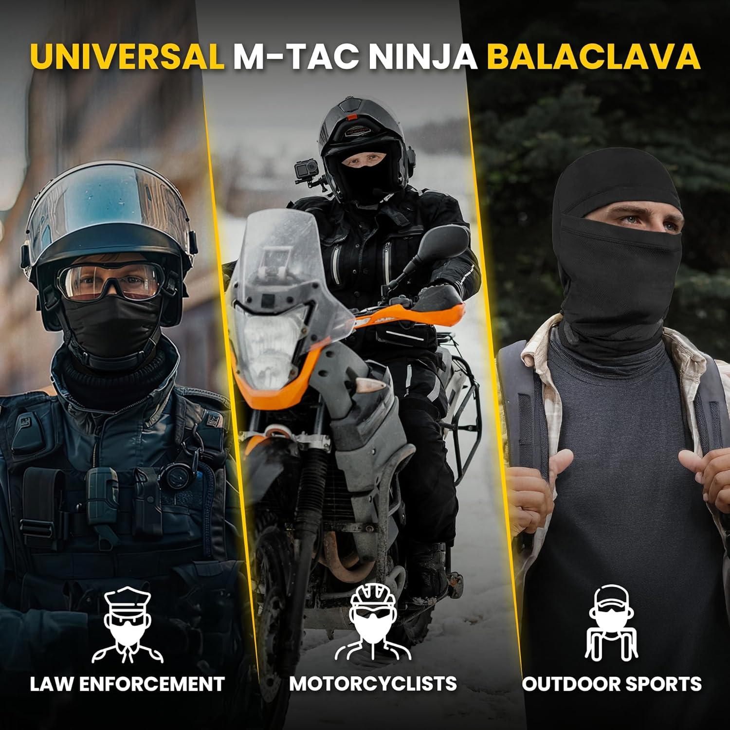 image:imageMTac Balaclava Face Mask Lightweight Full Face amp Neck Cover for Motorcycle Tactical Hunting Cycling AirsoftBlack