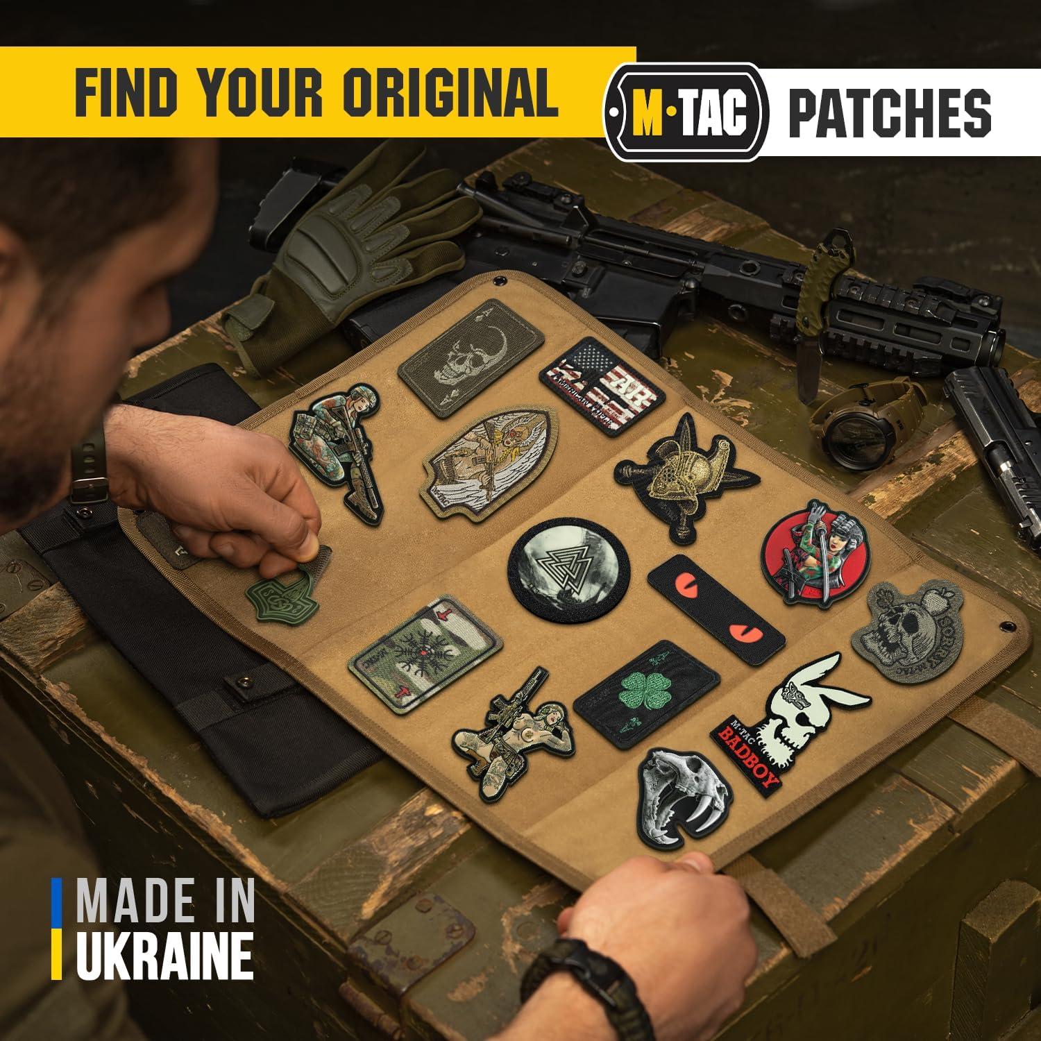 image:imageMTac Cat Eyes Glow in The Dark Morale Patches Tactical Patch Military Combat Hook Fasteners Black GITDBLACKRED
