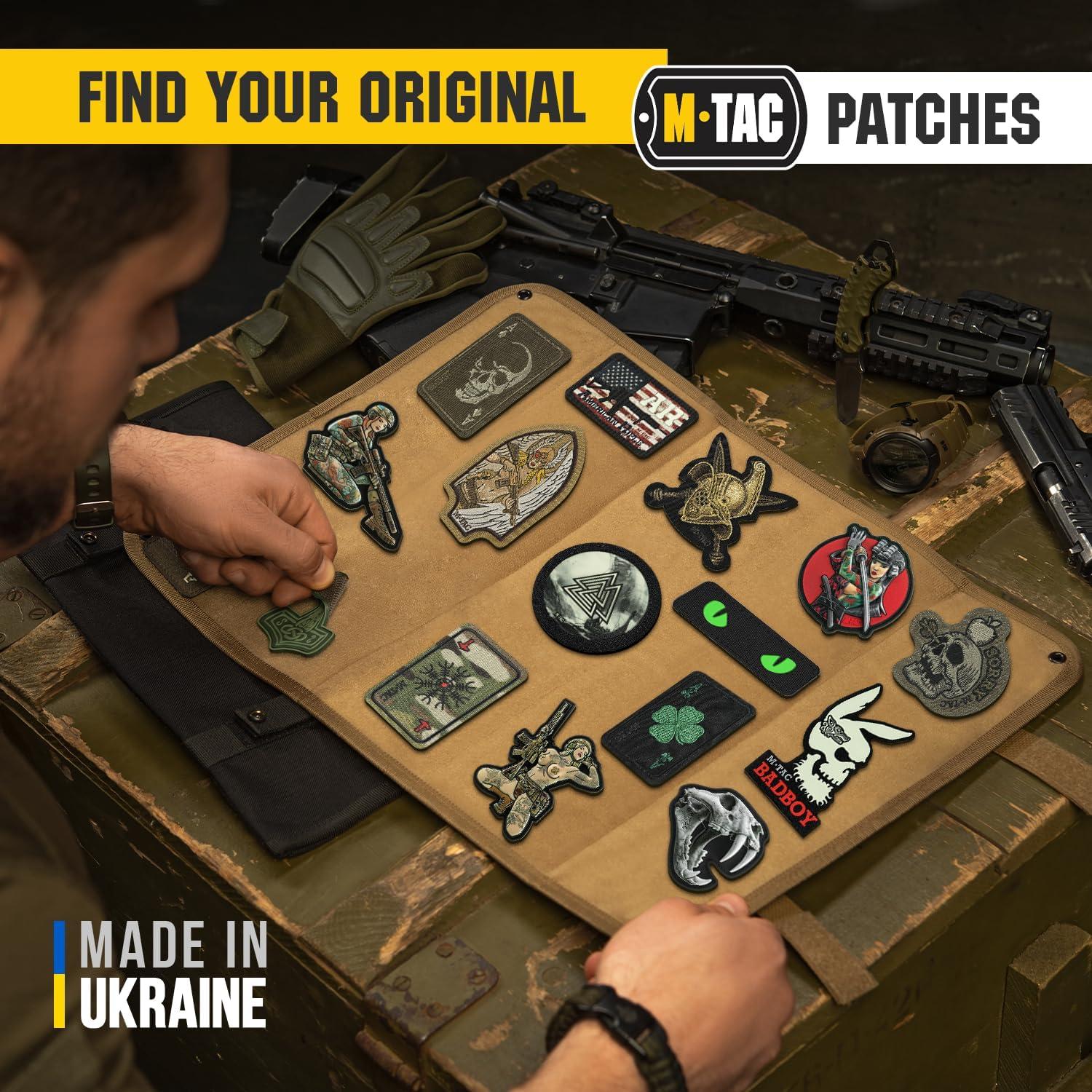 image:imageMTac Cat Eyes Glow in The Dark Morale Patches Tactical Patch Military Combat Hook Fasteners Black GITDBlackGreen