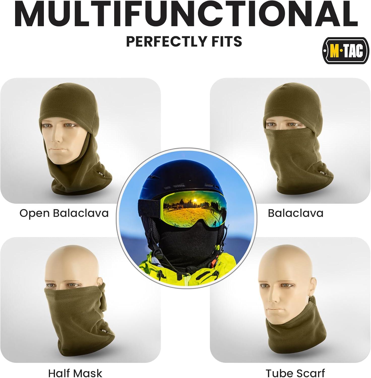 image:imageMTac Elite Winter Fleece Balaclava Cold Weather Mask Thermal for Winter Men TacticalArmy Olive