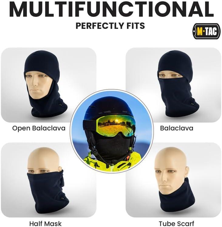 image:imageMTac Elite Winter Fleece Balaclava Cold Weather Mask Thermal for Winter Men TacticalDark Navy Blue