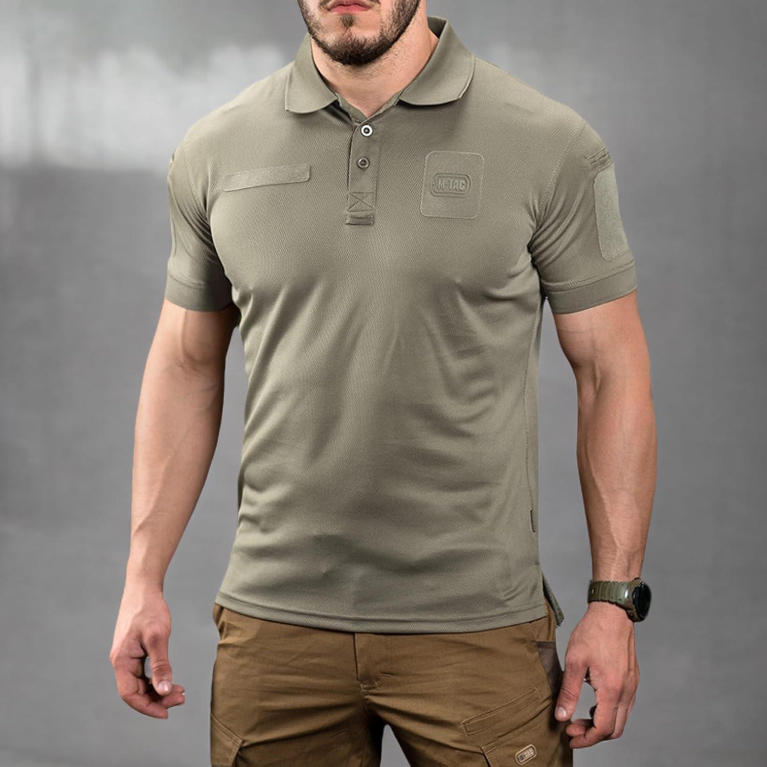 image:imageMTac Tactical Breathable Polo Shirt Military Quick Dry Coolmax Short Sleeve TShirt for MenOcp