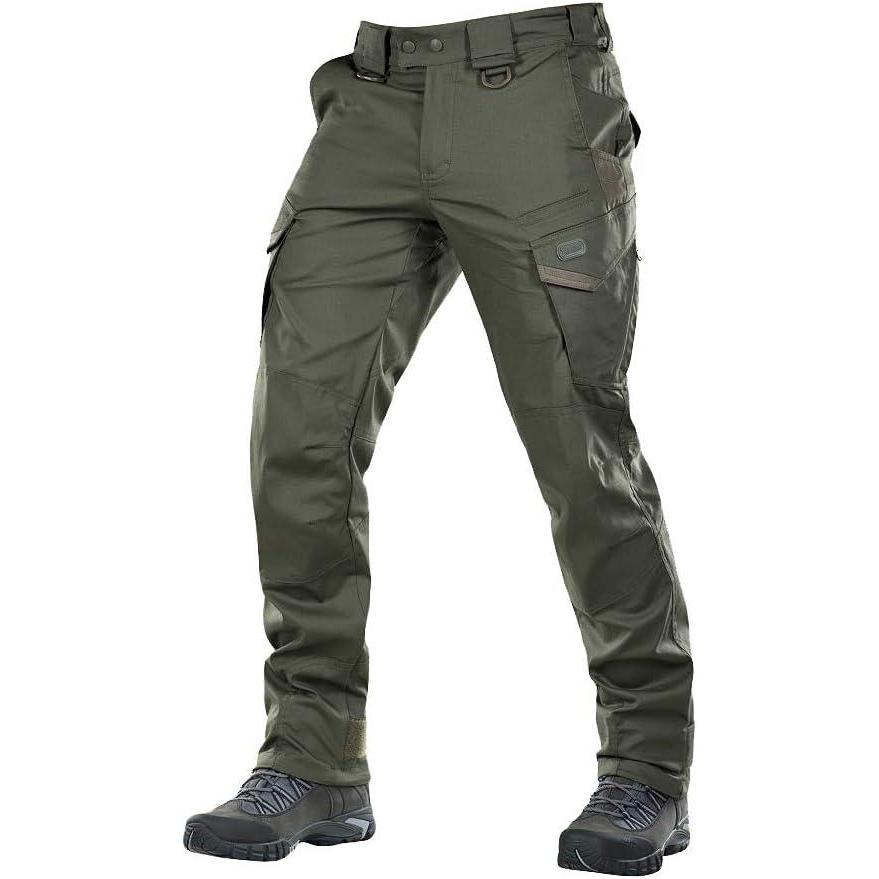 image:imageMTac Aggressor Flex Tactical Cargo Pants for Men  Durable RipStop Cargo Work Trousers with Reinforced Knees Stretch FitArmy Olive