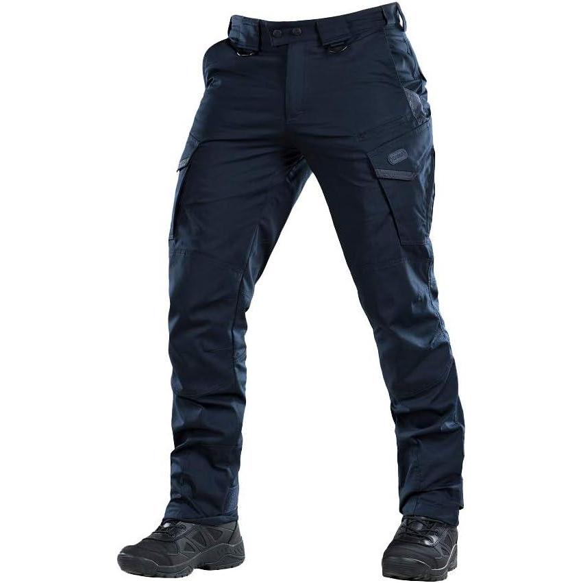 image:imageMTac Aggressor Flex Tactical Cargo Pants for Men Durable RipStop Cargo Work Trousers with Reinforced Knees Stretch FitNavy Blue