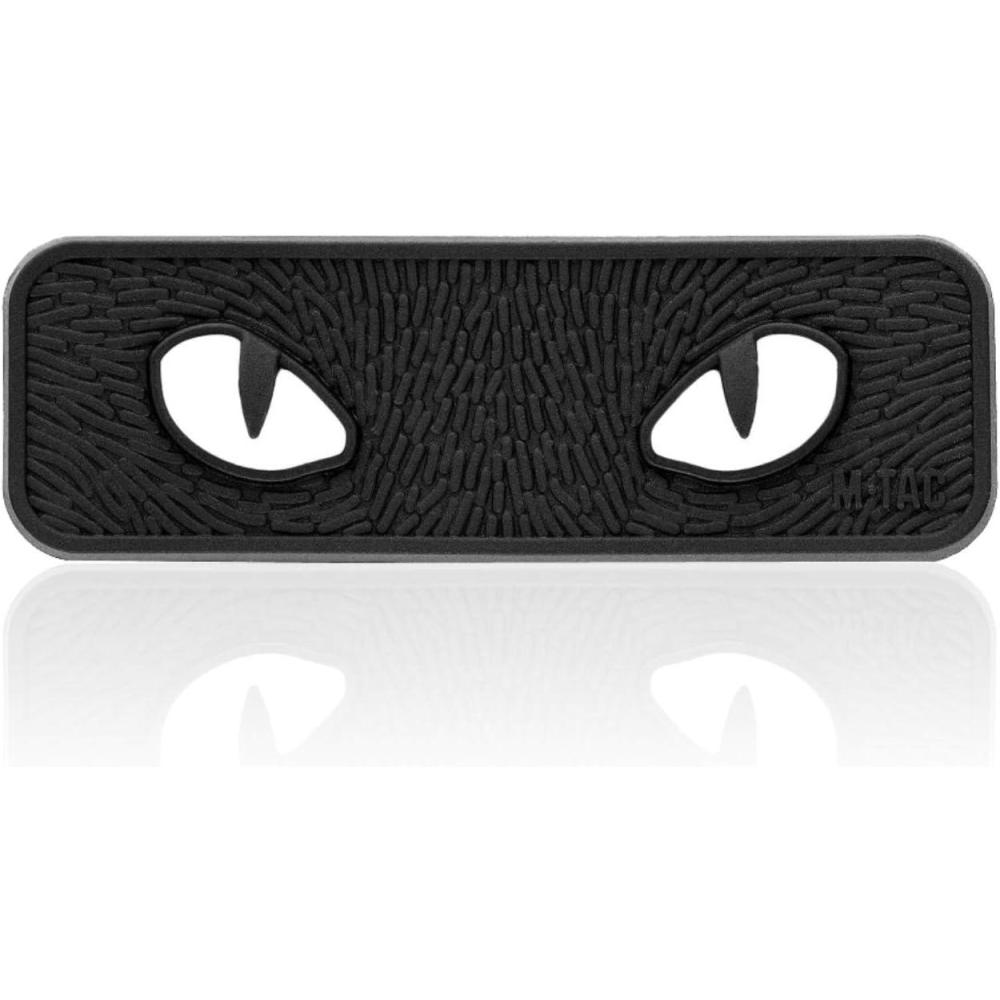 image:imageMTac Cat Eyes Glow in The Dark Morale Patches Tactical Patch Military Combat Hook Fasteners Black GITDBlackPVC
