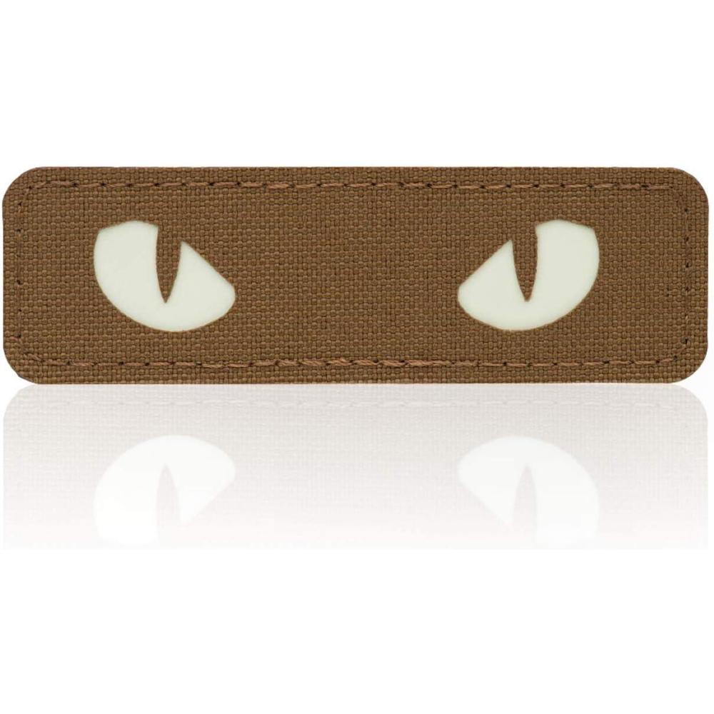 image:imageMTac Cat Eyes Glow in The Dark Morale Patches Tactical Patch Military Combat Hook Fasteners Black GITDCoyote GITD