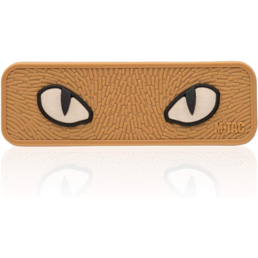 image:imageMTac Cat Eyes Glow in The Dark Morale Patches Tactical Patch Military Combat Hook Fasteners Black GITDCoyotePVC