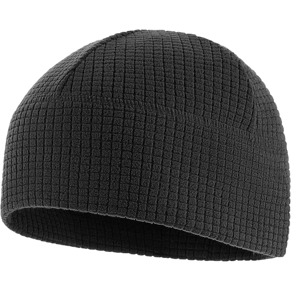 image:imageMTac Fleece Watch Cap  Army Military Tactical Beanie Hat Winter Skull CapGrid Fleece Black
