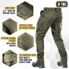 M-Tac Aggressor Flex Tactical Cargo Pants for Men – Durable Rip-Stop Cargo Work Trousers with Reinforced Knees, Stretch Fit(Army Olive)