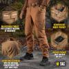 M-Tac Aggressor Flex Tactical Cargo Pants for Men – Durable Rip-Stop Cargo Work Trousers with Reinforced Knees, Stretch Fit(Coyote Brown)
