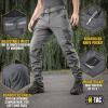 M-Tac Aggressor Flex Tactical Cargo Pants for Men – Durable Rip-Stop Cargo Work Trousers with Reinforced Knees, Stretch Fit(Dark Grey)