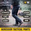 M-Tac Aggressor Flex Tactical Cargo Pants for Men – Durable Rip-Stop Cargo Work Trousers with Reinforced Knees, Stretch Fit(Navy Blue)
