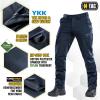 M-Tac Aggressor Flex Tactical Cargo Pants for Men – Durable Rip-Stop Cargo Work Trousers with Reinforced Knees, Stretch Fit(Navy Blue)