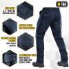 M-Tac Aggressor Flex Tactical Cargo Pants for Men – Durable Rip-Stop Cargo Work Trousers with Reinforced Knees, Stretch Fit(Navy Blue)