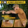 M-Tac Athletic T-Shirt Gen.2 – Breathable Polyester Military T-Shirt with Short Sleeve and Crew Neck for Men(Set of 3 Coyote)