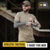 M-Tac Athletic T-Shirt Gen.2 – Breathable Polyester Military T-Shirt with Short Sleeve and Crew Neck for Men(Set of 3 Ocp)