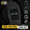 M-Tac Cat Eyes – Glow in The Dark – Morale Patches Tactical Patch Military Combat Hook Fasteners (Black – GITD)(Black/Green)