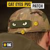 M-Tac Cat Eyes – Glow in The Dark – Morale Patches Tactical Patch Military Combat Hook Fasteners (Black – GITD)(Olive-PVC)