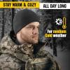 M-Tac Elite Fleece Watch Cap – Military Tactical Beanie Hat Winter Skull Cap(Black)