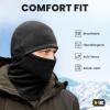M-Tac Elite Winter Fleece Balaclava – Cold Weather Mask Thermal for Winter – Men Tactical(Black)