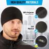 M-Tac Fleece Watch Cap – Army Military Tactical Beanie Hat Winter Skull Cap(Black)
