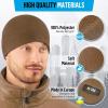M-Tac Fleece Watch Cap – Army Military Tactical Beanie Hat Winter Skull Cap(Coyote Brown)