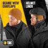 M-Tac Fleece Watch Cap – Army Military Tactical Beanie Hat Winter Skull Cap(Earflaps Coyote Brown)