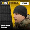 M-Tac Fleece Watch Cap – Army Military Tactical Beanie Hat Winter Skull Cap(Grid Fleece Black)