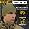 M-Tac Fleece Watch Cap – Army Military Tactical Beanie Hat Winter Skull Cap(Grid Fleece Ocp)