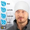 M-Tac Fleece Watch Cap – Army Military Tactical Beanie Hat Winter Skull Cap(White)