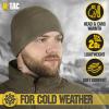 M-Tac Fleece Watch Cap – Tactical Beanie Hat Winter Skull Cap with Slimtex(Army Olive)
