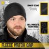 M-Tac Fleece Watch Cap – Tactical Beanie Hat Winter Skull Cap with Slimtex(Black)