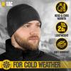 M-Tac Fleece Watch Cap – Tactical Beanie Hat Winter Skull Cap with Slimtex(Black)