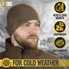 M-Tac Fleece Watch Cap – Tactical Beanie Hat Winter Skull Cap with Slimtex(Dark Olive)