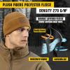 M-Tac Tactical Beanie Fleece Watch Cap – Winter Hat Elite – Patch Panel(Coyote Brown)