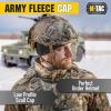 M-Tac Tactical Beanie Fleece Watch Cap – Winter Hat Elite – Patch Panel(No Panel Black)