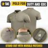M-Tac Tactical Breathable Polo Shirt – Military Quick Dry Coolmax Short Sleeve T-Shirt for Men(Ocp)