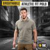 M-Tac Tactical Breathable Polo Shirt – Military Quick Dry Coolmax Short Sleeve T-Shirt for Men(Ocp)