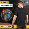 M-Tac Tactical Short Sleeve T-Shirt – Army Military Ultra Vent Men’s Athletic Workout Gym Training T Shirt(3 Pack Black)
