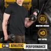 M-Tac Tactical Short Sleeve T-Shirt – Army Military Ultra Vent Men’s Athletic Workout Gym Training T Shirt(3 Pack Black)