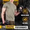 M-Tac Tactical Short Sleeve T-Shirt – Army Military Ultra Vent Men’s Athletic Workout Gym Training T Shirt(3 Pack Coyote Brown)