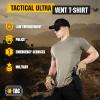 M-Tac Tactical Short Sleeve T-Shirt – Army Military Ultra Vent Men’s Athletic Workout Gym Training T Shirt(3 Pack Coyote Brown)
