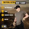 M-Tac Tactical Short Sleeve T-Shirt – Army Military Ultra Vent Men’s Athletic Workout Gym Training T Shirt(Olive)