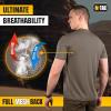 M-Tac Tactical Short Sleeve T-Shirt – Army Military Ultra Vent Men’s Athletic Workout Gym Training T Shirt(Olive)