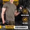 M-Tac Tactical Short Sleeve T-Shirt – Army Military Ultra Vent Men’s Athletic Workout Gym Training T Shirt(Olive)