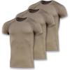M-Tac Athletic T-Shirt Gen.2 – Breathable Polyester Military T-Shirt with Short Sleeve and Crew Neck for Men(Set of 3 Ocp)