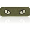 M-Tac Cat Eyes – Glow in The Dark – Morale Patches Tactical Patch Military Combat Hook Fasteners (Black – GITD)(Olive-PVC)
