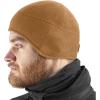 M-Tac Fleece Watch Cap – Army Military Tactical Beanie Hat Winter Skull Cap(Earflaps Coyote Brown)