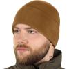 M-Tac Fleece Watch Cap – Tactical Beanie Hat Winter Skull Cap with Slimtex(Coyote Brown)