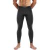 M-Tac Men’s Thermal Compression Pants – Grid Fleece Lined Base Layer Underwear Bottoms for Cold Weather ECWCS Delta Level 2(Black)